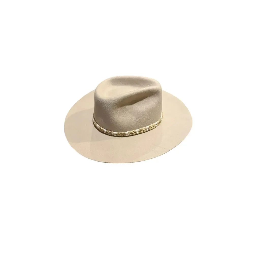Anthropologie Wyeth Riverside Trimmed Rancher Hat O/S